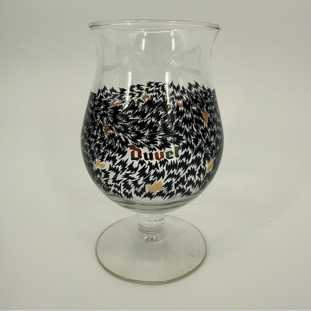 Duvel Beer Tulip Glass Eley Kishimoto Black Gold Flurry Art Series Ltd Edition